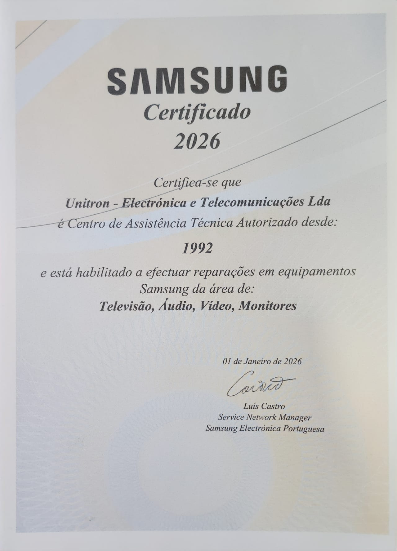 Samsung - Certificado 2026